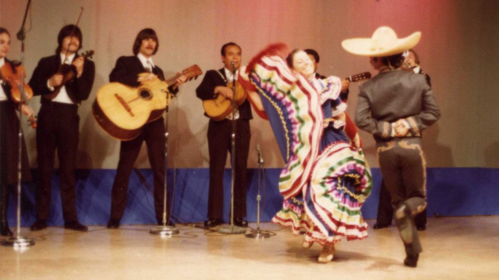 Ramón and Susie with mariachi 1970's