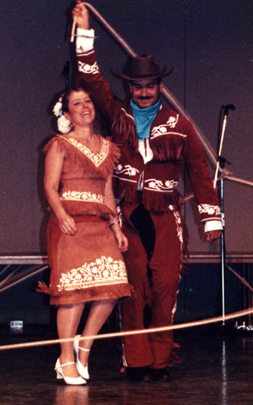 Susie Cashion with Marco Romero 1990s